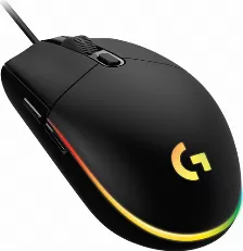 Mouse Gaming Optico Logitech G203 Lightsync, 8000 Dpi, 6 Botones, Spectro Rgb, Usb 2.0, Negro
