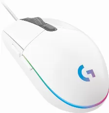 Mouse Gamer Logitech Optico G203 Lightsync, Alambrico, Usb, 8000dpi, Blanco