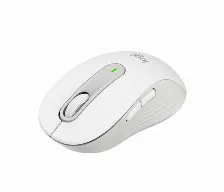 Mouse Optico Logitech Signature M650 Inalambrico, 2000 Dpi, 5 Botones, Receptor Usb, Hasta 24 Meses De Bateria, Blanco, (910-006252)