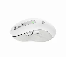 Mouse Optico Logitech Signature M650 Inalambrico, 2000 Dpi, 5 Botones, Receptor Usb, Hasta 24 Meses De Bateria, Blanco, (910-006252)
