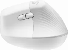 Mouse Optico Vertical Logitech Lift, 6 Botones, 4000 Dpi, Interfaz Rf Inalambrico + Bluetooth, Color Blanco