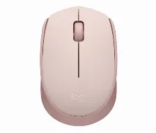 Mouse Optico Laser Logitech M170, 3 Botones, 1000 Dpi, Inalambrico, 10m Alcance, Bateria Aa, Color Rosa