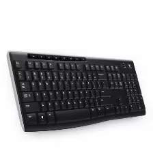 Teclado Multimedia Inalambrico Logitech K270 Espanol, Nano Receptor Usb2.0, Negro