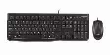 Teclado Y Mouse Optico Logitech Mk120 Usb 2.0, Color Negro Resistente A Salpicaduras