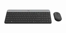 Kit De Teclado Mouse Inalambrico Logitech Slim Mk470, Negro