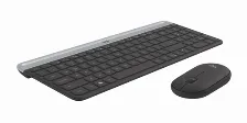 Kit De Teclado Mouse Inalambrico Logitech Slim Mk470, Negro
