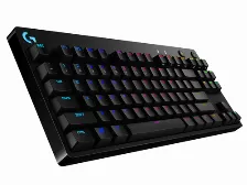 Teclado Gaming Mecanico Logitech G Pro, Interruptores Gx Blue, 12 Teclas Programables, Iluminacion Rgb Lightsync, Usb 2.0, Color Negro