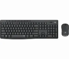 Kit De Teclado Y Mouse Logitech Mk295 Silent, Combo Inalambrico, Usb Negro