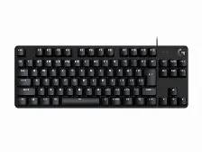 Teclado Gaming Mecanico Logitech G413 Tkl Se, Iluminacion Led Blanco, Aluminio, Color Negro, Usb 2.0, Negro