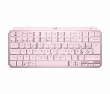 Teclado Inalambrico Logitech Mx Keys Mini, 10 Metros De Alcance, Teclado Numerico No, Iluminado Inteligente, Color Rosa