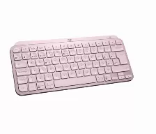 Teclado Inalambrico Logitech Mx Keys Mini, 10 Metros De Alcance, Teclado Numerico No, Iluminado Inteligente, Color Rosa