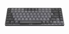Teclado Mecanico Inalambrico Logitech Mx Mini, Retroiluminado, Sensor De Luz Ambiental, Bateria Recargable, Bluetooth, Color Granito (920-010846)