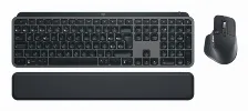 Kit Teclado Y Mouse Logitech Mx Keys Combo For Business Gen 2 Interruptor De Llave De Tijera, Retroiluminado, Inalámbrico, Usb Tipo A, 8000 Dpi, Grafito