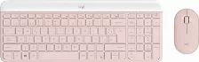Kit Teclado Y Mouse Logitech Mk470 Slim, Inalambrico, Usb-a, Color Rosa