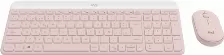 Kit Teclado Y Mouse Logitech Mk470 Slim, Inalambrico, Usb-a, Color Rosa