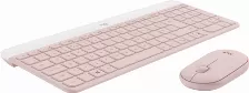 Kit Teclado Y Mouse Logitech Mk470 Slim, Inalambrico, Usb-a, Color Rosa