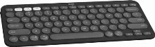 Teclado Logitech Pebble Keys 2 K380s Español, Inalámbrico, Bluetooth, Interruptor De Llave De Tijera, Grafito