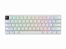 Teclado Logitech G Pro X 60 Inglés, Inalámbrico Y Alámbrico, Rf Inalámbrico + Bluetooth, Interruptor Mecánico, Led Rgb, Blanco