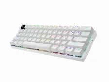 Teclado Logitech G Pro X 60 Inglés, Inalámbrico Y Alámbrico, Rf Inalámbrico + Bluetooth, Interruptor Mecánico, Led Rgb, Blanco