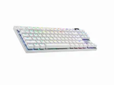 Teclado Logitech G Pro X Tkl Inglés, Inalámbrico Y Alámbrico, Rf Inalámbrico + Bluetooth, Interruptor Mecánico, Led Rgb, Blanco