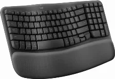 Teclado Inalambrico Logitech Wave Keys, Inalambrico, Bluetooth, Espanol, Grafito