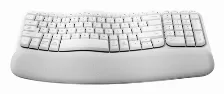 Teclado Logitech Wave Keys, Inalambrico, Bluetooth, Color Blanco