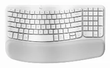Teclado Logitech Wave Keys, Inalambrico, Bluetooth, Color Blanco