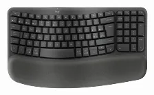 Teclado Logitech Wave Keys For Business Español, Inalámbrico, Rf Inalámbrico + Bluetooth, Interruptor De Membrana, Grafito