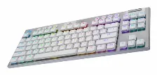 Teclado Logitech G G915 X Lightspeed Tkl Inglés, Inalámbrico Y Alámbrico, Rf Inalámbrico + Bluetooth, Interruptor Mecánico, Led, Blanco