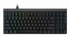 Teclado Logitech G G515 Tkl Inglés, Alámbrico, Usb, Interruptor Mecánico, Led Rgb, Negro