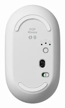 Kit Teclado Y Mouse Logitech Pop Icon Combo Interruptor De Llave De Tijera, Inalámbrico, 400 Dpi, Blanco