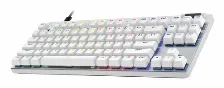 Teclado Logitech Pro X Tkl Rapid Inglés, Alámbrico, Usb, Magnetic-mechanical Key Switch, Led Rgb, Blanco