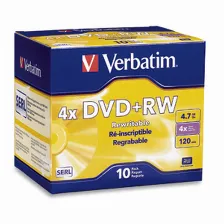 Dvd+rw Verbatim 4x 4.7 Gb 10pk Slim Case