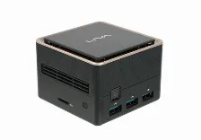 Pc Ecs Liva Q3 Plus Amd Ryzen Embedded V1000 V1605b, 8 Gb, 128 Gb Emmc, Tv. No Disponible, Wifi, Negro