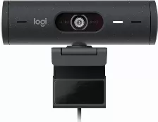 Camara Web Logitech Brio 500 4mp, Resolucion 1920 X 1080 Pixeles, Velocidad 60 Fps, Full Hd, Microfono, Usb-c, Color Grafito