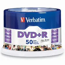 Dvd+r Verbatim 4.7gb 16x Spindle C/50