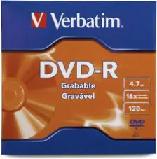 Dvd-r Verbatim 4.7gb 16x C/50 Piezas