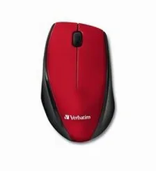 Mouse Verbatim 97995 óptico, 2 Botones, Rf Inalámbrico, Rojo