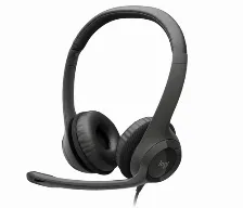 Diadema Logitech H390 Microfono/audifonos, Banda Ajustable, Control De Volumen, Usb 2.0, Negro