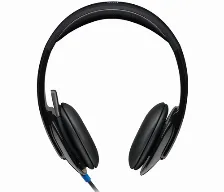 Diadema Logitech H540 Binaural, Diadema, Conectividad Alambrico, Negro