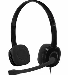 Diadema Logitech H151 Stereo Con Microfono 3.5mm, Negro