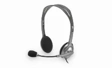 Diadema Logitech H111, Binaurale, Alambrico, Gris