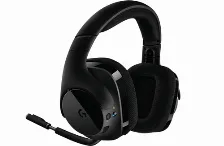 Diadema Gaming Inalambrica Logitech G533, Dts 7.1ch, Recargable, Microfono, Color Negro