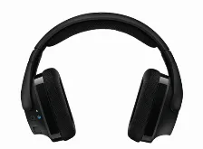 Diadema Gaming Inalambrica Logitech G533, Dts 7.1ch, Recargable, Microfono, Color Negro