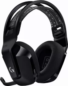 Diadema Gaming Logitech G733, Inalambrica, Iluminacion Rgb Lightsync, Microfono Ps4/pc, Recargable, Negro