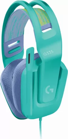 Diadema Logitech Gamer G335, Alambrico, 3.5mm, Para Pc, Xbox, Ps4, Nintendo, Menta