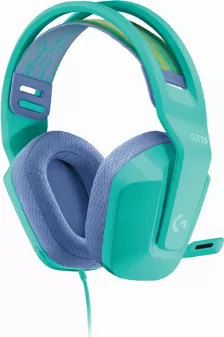 Diadema Logitech Gamer G335, Alambrico, 3.5mm, Para Pc, Xbox, Ps4, Nintendo, Menta
