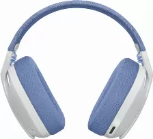 Diadema Inalambrica Logitech G435, 20-20000 Hz, Bluetooth, Color Blanco/azul, 18 Horas De Bateria, Cojinetes, (981-001073)