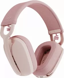 Diadema Inalambrica Logitech Zone Vibe 100 Para Llamadas/musica, Microfono Boom, 40mm, Bluetooth, Bateria Recargable, Color Rosa