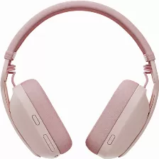 Diadema Inalambrica Logitech Zone Vibe 100 Para Llamadas/musica, Microfono Boom, 40mm, Bluetooth, Bateria Recargable, Color Rosa